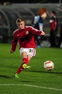 Images Dated 8th October 2013: Bristol City's Joe Morrell in Action Against Wycombe Wanderers, 2013