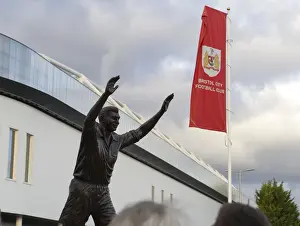 Bristol City V Brighton And Hove Albion Prints: Bristol City's John Atyeo Statue Unveiled: Bristol City vs Brighton and Hove Albion