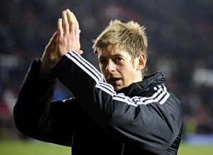 Images Dated 1st January 2011: Bristol City's Jon Stead in Action: Championship Showdown Against Cardiff City (01/01/2011)