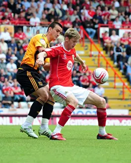 Bristol City's Jon Stead Celebrates at Ashton Gate: Championship Clash Against Hull City - 07