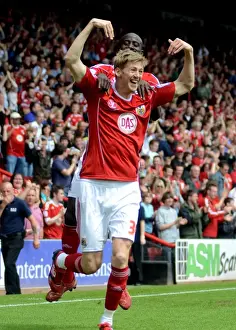 Bristol City's Jon Stead Celebrates Championship Victory: Bristol City vs. Hull City (07-05-2011)