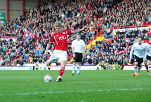 Bristol City's Jon Stead Scores Penalty for Second Goal vs Barnsley (21-04-2012)