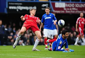 Portsmouth V Bristol City Prints: Bristol City's Jon Stead vs