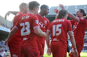 Images Dated 26th September 2015: Bristol City's Jonathan Kodjia Celebrates Goal Against Ipswich Town, Sky Bet Championship 2015