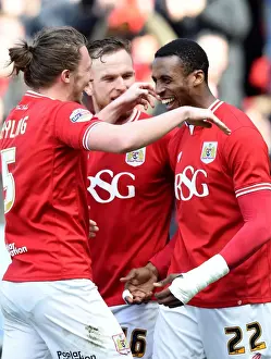 Framed Print : Bristol City's Jonathan Kodjia Celebrates Thrilling Goal Against Huddersfield Town in Sky Bet Championship (30.04.2016) Framed Print : Bristol City's Jonathan Kodjia Celebrates Thrilling Goal Against Huddersfield Town in Sky Bet Championship (30.04.2016)