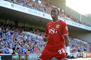 Images Dated 26th September 2015: Bristol City's Jonathan Kodjia Scores the Game-Winning Goal Against Ipswich Town