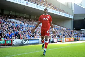 Framed Print : Bristol City's Jonathan Kodjia Scores Game-Winning Goal Against Ipswich Town in Sky Bet Championship Framed Print : Bristol City's Jonathan Kodjia Scores Game-Winning Goal Against Ipswich Town in Sky Bet Championship