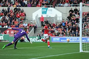 Bristol City V MK Dons Prints: Bristol City's Jonathan Kodjia Scores the Opener Against MK Dons, 2015