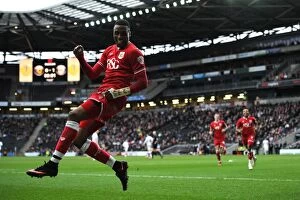 Images Dated 20th February 2016: Bristol City's Jonathan Kodjia Scores His Second Goal Against Milton Keynes Dons in 2016