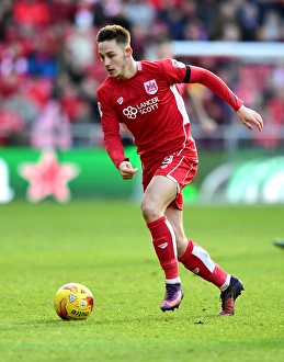 Bristol City's Josh Brownhill in Action Against Cardiff City