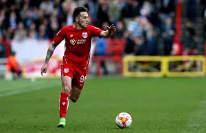 Bristol City V Queens Park Rangers Prints: Bristol City's Josh Brownhill in Action Against Queens Park Rangers
