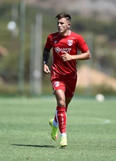 Images Dated 22nd July 2016: Bristol City's Josh Brownhill in Action Against UCAM during Pre-season Friendly at La Manga