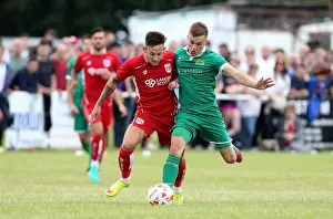 Pre Season Prints: Bristol City's Josh Brownhill Faces Off Against Hengrove Athletic's Craig White in Pre-Season Friendly