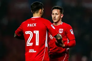 Bristol City's Josh Brownhill and Marlon Pack Celebrate 4-0 Win Over Huddersfield Town, Lifting Them Out of the Relegation Zone