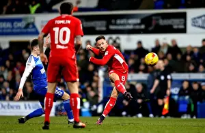 Bristol City's Josh Brownhill Scores at Ipswich Town's Portman Road, Sky Bet Championship (December 2016)