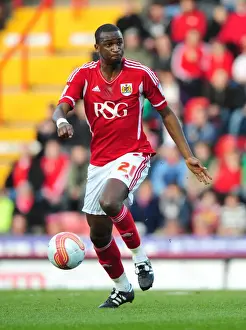 Bristol City V Cardiff City Prints: Bristol City's Kalifa Cisse in Action against Cardiff City at Ashton Gate Stadium