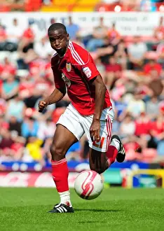 Bristol City's Kalifa Cisse in Action against Ipswich Town (16-04-2011, Championship)