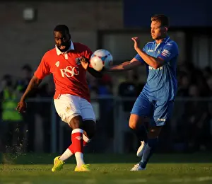 Framed Print : Bristol City's Karleigh Osborne in Pre-Season Form at Woodspring Stadium