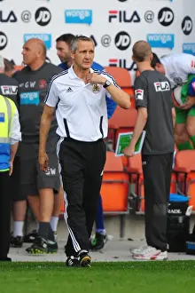 Blackpool V Bristol City Prints: Bristol City's Keith Millen Faces Blackpool in League Cup Clash on October 1, 2011