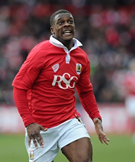 Bristol City's Kieran Agard in Action Against Fleetwood Town, Sky Bet League One, Ashton Gate, 01/02/2015