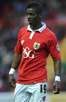 Bristol City's Kieran Agard in Action against Oldham Athletic, November 2014