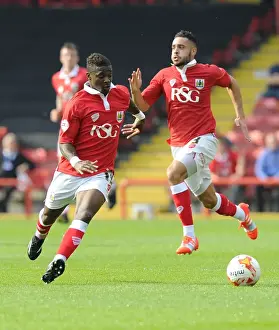 Bristol City's Kieran Agard in Action Against Scunthorpe United at Ashton Gate