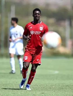 Friendly Prints: Bristol City's Kieran Agard in Action Against UCAM during Pre-season Friendly Training