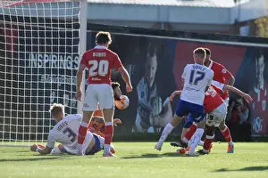 Bristol City V Chesterfield Prints: Bristol City's Kieran Agard Aims for the Net against Chesterfield in Sky Bet League One