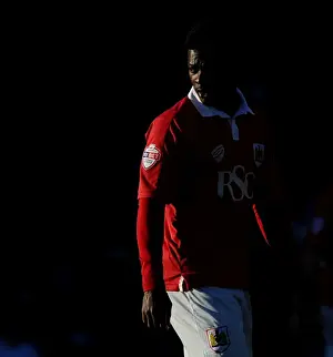 Bristol City V AFC Telford Prints: Bristol City's Kieran Agard Basks in Sunlight Amidst FA Cup Action