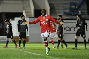 Bristol City's Kieran Agard Celebrates Thrilling Goal Against Peterborough United in Sky Bet League One at Ashton Gate