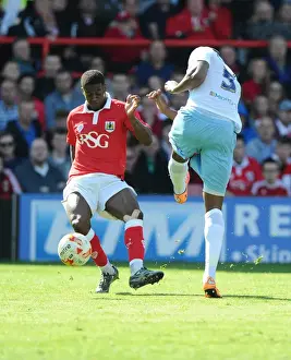 Title Prints: Bristol City's Kieran Agard Denies Coventry City's Reda Johnson