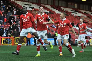 Framed Print : Bristol City's Kieran Agard: FA Cup Triumph - The Moment He Scored the Winning Goal Against AFC Telford Framed Print : Bristol City's Kieran Agard: FA Cup Triumph - The Moment He Scored the Winning Goal Against AFC Telford