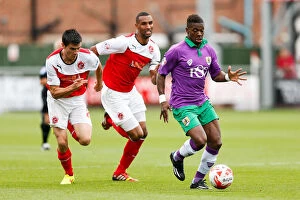 Images Dated 20th September 2014: Bristol City's Kieran Agard Scores Dramatic Goal Against Fleetwood Town in Sky Bet League 1