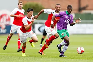 Bristol City's Kieran Agard Scores Against Fleetwood Town in 2014