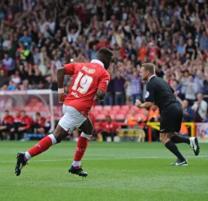 Bristol City V MK Dons Prints: Bristol City's Kieran Agard Scores Against MK Dons in Sky Bet League One (September 2014)
