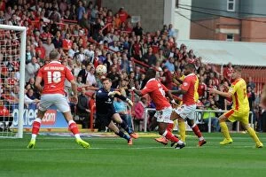 Images Dated 27th September 2014: Bristol City's Kieran Agard Scores Thrilling Goal Against MK Dons in Sky Bet League One