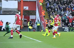 Bristol City's Kieran Agard Scores the Winning Goal Against Oldham Athletic, Sky Bet League One, 2014