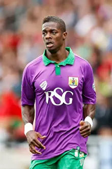 Framed Print : Bristol City's Kieran Agard Watches Fleetwood Town Match (2014) Framed Print : Bristol City's Kieran Agard Watches Fleetwood Town Match (2014)