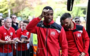 QPR V Bristol City Prints: Bristol City's Kodjia and Pack Arrive at Loftus Road Ahead of QPR Clash