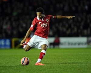 Images Dated 13th January 2015: Bristol City's Korey Smith Fires from Distance in FA Cup Third Round Replay Against Doncaster Rovers