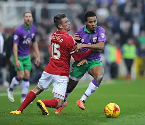 Bristol City's Korey Smith Fouled by Swindon Town's Harry Toffolo in Swindon Town vs