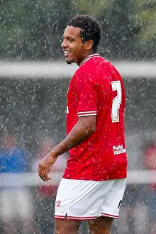 Bristol City's Korey Smith Grins After Scoring in Preseason Community Match vs. Brislington