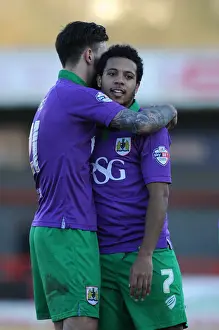 Crawley Town V Bristol City Prints: Bristol City's Korey Smith and Marlon Pack in Action at Crawley Town's Broadfield Stadium