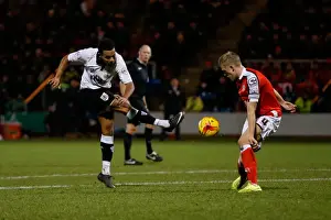 Bristol City's Korey Smith Thwarted by Harry Davis of Crewe Alexandra in 2014 Football Match