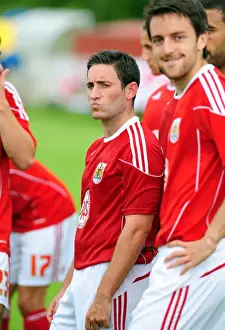 Vallens IF V Bristol City Prints: Bristol City's Lee Johnson in Action: Bristol City vs. Vallens IF