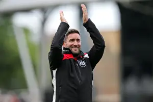 Fulham V Bristol City Prints: Bristol City's Lee Johnson Celebrates Historic 0-4 Win Over Fulham