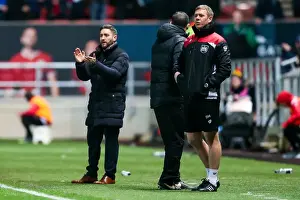 Bristol City's Lee Johnson Celebrates Lee Tomlin's Goal: 1-0 vs