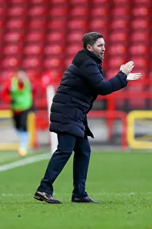 Bristol City V Rotherham United Prints: Bristol City's Lee Johnson Celebrates Milan Djuric's Goal Against Rotherham United