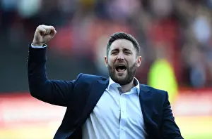 Bristol City's Lee Johnson Celebrates Promotion-Clinching Victory Over Barnsley