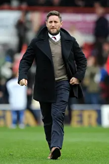 Brentford V Bristol City Prints: Bristol City's Lee Johnson at Griffin Park during Brentford vs